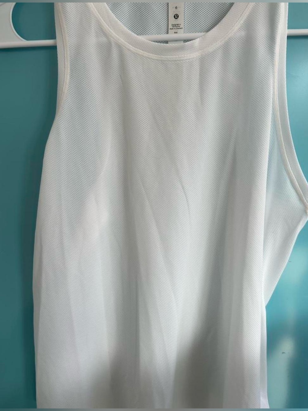 Brand new White Lululemon High Neck Run and Train Tank